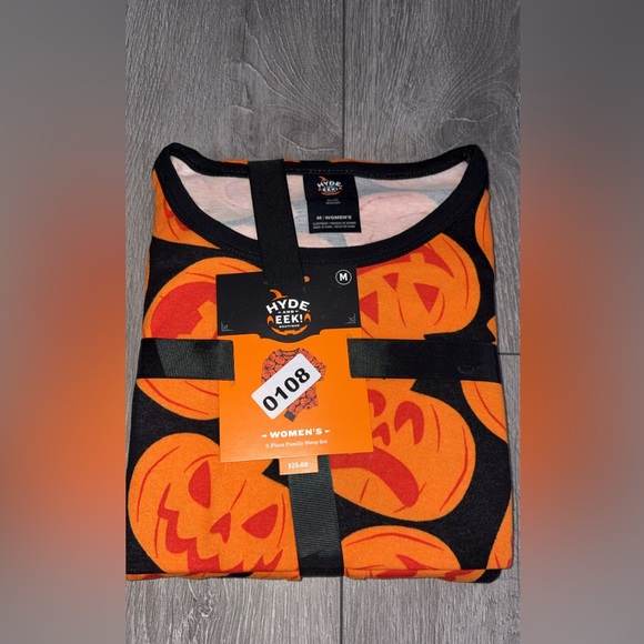 Hyde & Eek Women’s Size Medium 2 Pc Halloween Pumpkin Pajama Set New With Tags - Picture 1 of 4